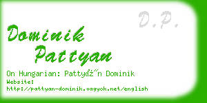 dominik pattyan business card